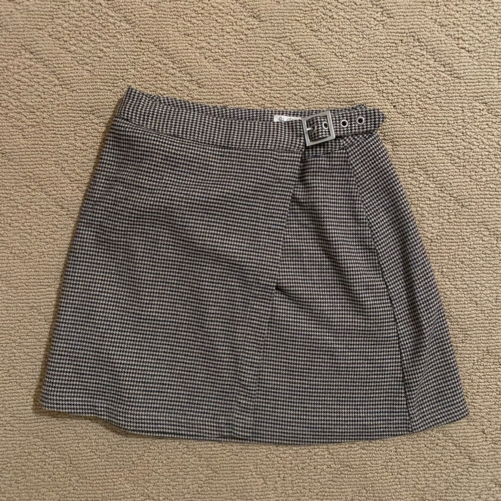 John Galt beige wrap skirt